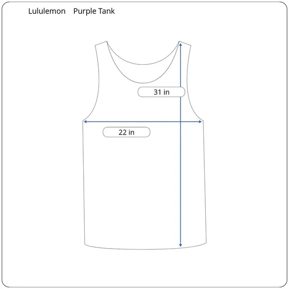 Lululemon Mens L The Fundamental Tank Top Breeze Dye Vintage Plum - Picture 5 of 5